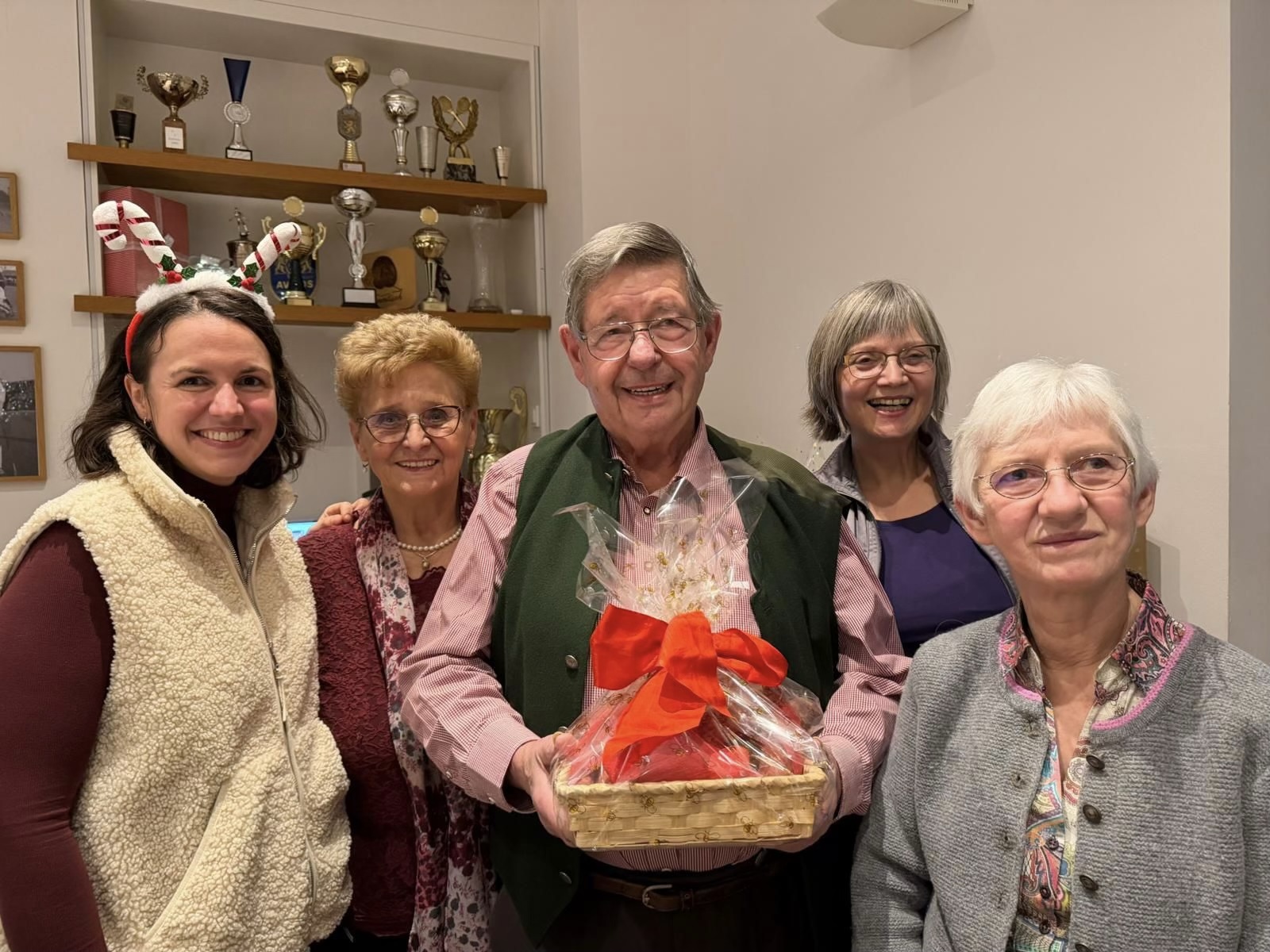 Von links nach rechts: Julia Friebe, Monika Huck, Erich Huck, Gerlinde Gutberlet, Margret Enderlein